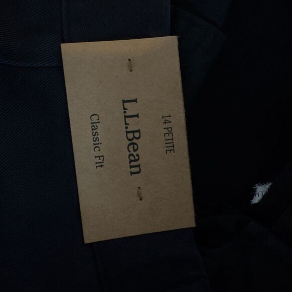 New L.L. Bean Wrinkle-Free Bayside Classic Fit Pants Women's Size 14 Petite - Picture 9 of 11